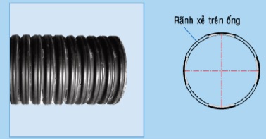 ốNG GÂN THÀNH ĐÔI HDPE XE RÃNH TP