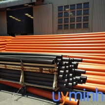 Ống thẳng HDPE Ba An màu cam