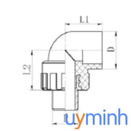 Cút ren ngoài HDPE hàn nối trong