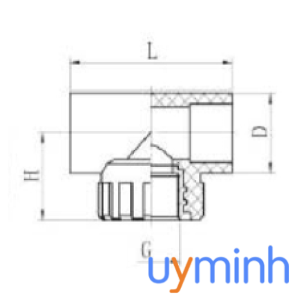 Tê ren trong  HDPE hàn nối trong