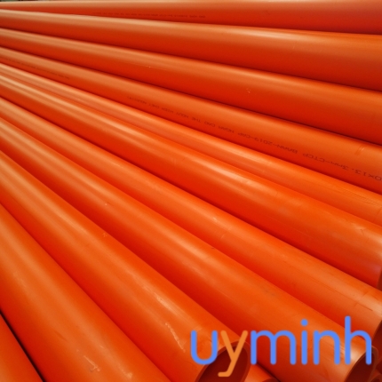 Ống điện trơn HDPE fi 90 màu cam