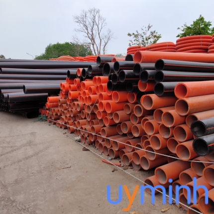 Ống điện trơn HDPE fi 250 màu cam